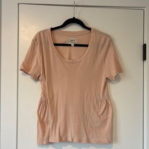 Current/Elliott Peach Short Sleeve Tee